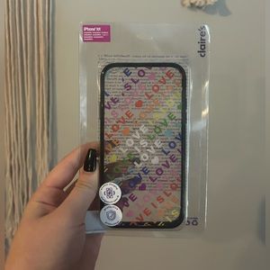 Claire’s Pride iPhone XR Case NWT ❤️🧡💛💚💙💜